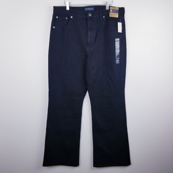 Aero 90s Super High Rise Black Boot Jeans NWT, size 18 - Picture 1 of 10